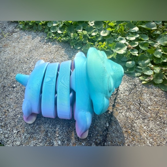 3D Printed Articulating large sausage Dog, birthday gift 3D animal toy - Picture 3 of 6